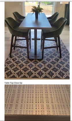 Metal Bar table with Stools