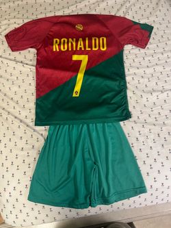 Kids size CR7 Portugal jersey and short