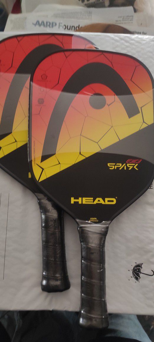 Two New HEAD ELITE V4 SPARK PICKLEBALL PADDLES 