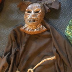 Kid’s Scary Scarecrow Halloween Costume Mask 