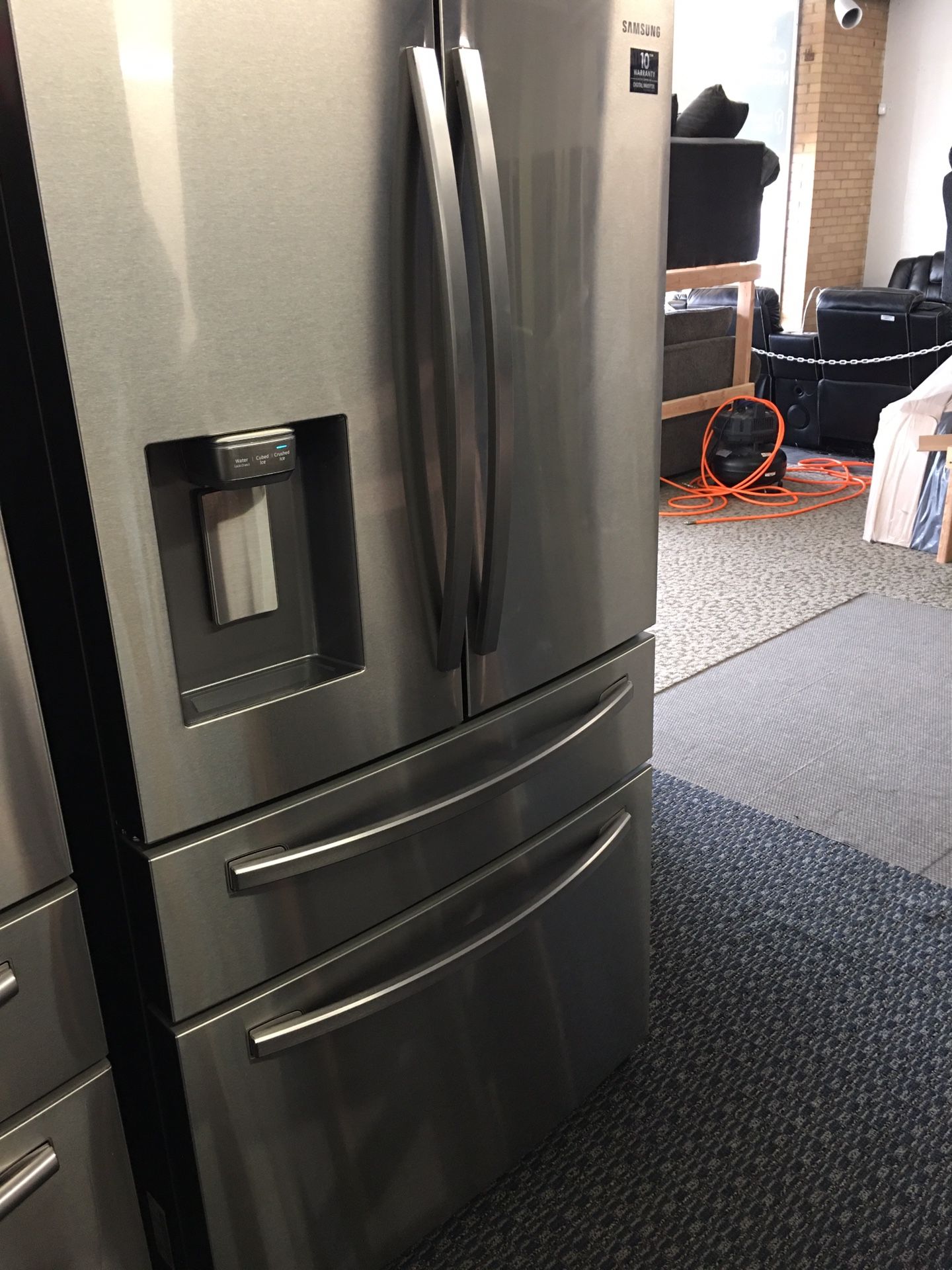 Samsung Stainless Steel 4 Door Refrigerador With Warranty No Credit Check Just $49 Down payment Cash price $1,700