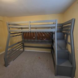 Twin Bed Frame With Desk On The Bottom 