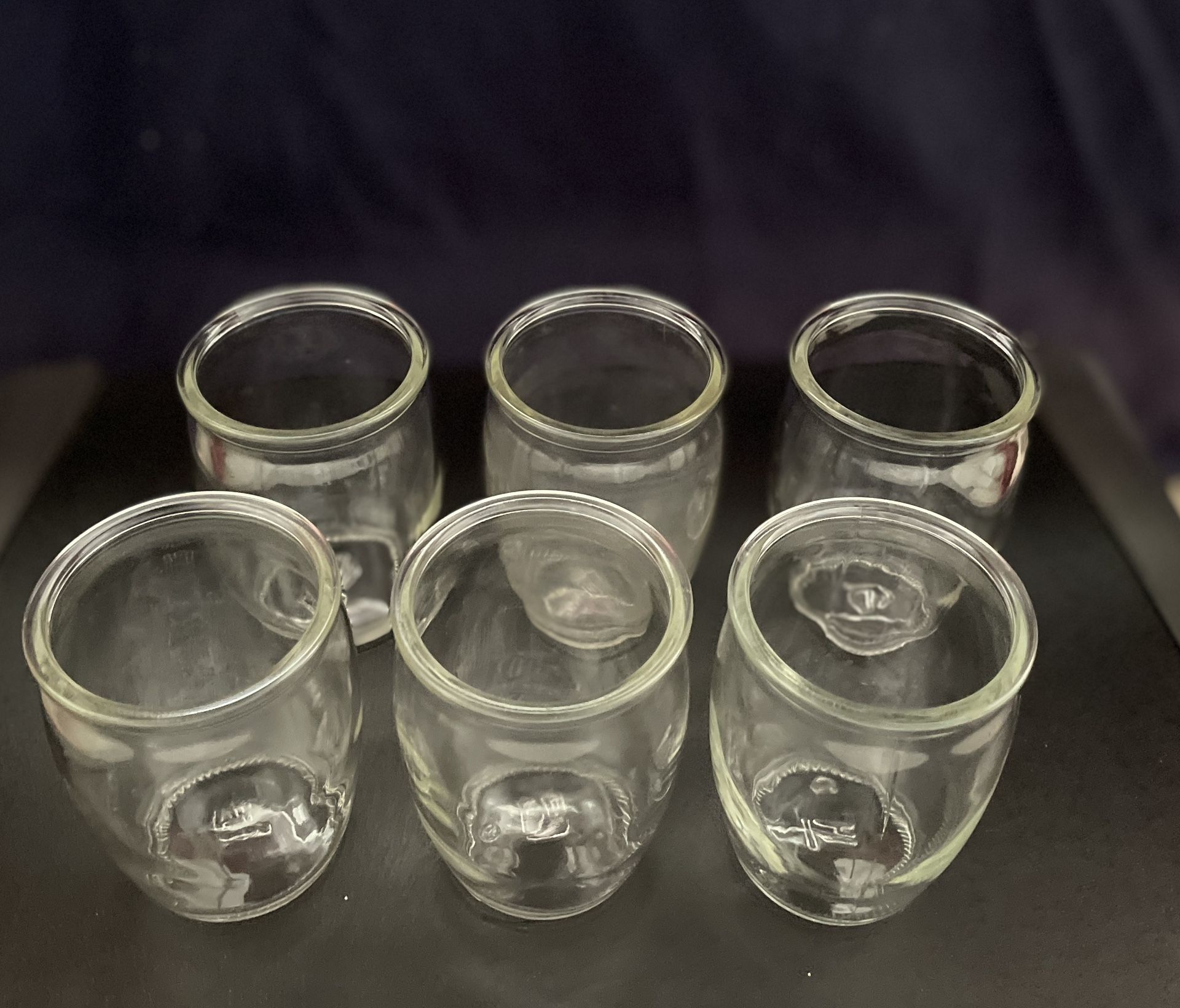 Set Of 6 Small Glasses - Shot, Juice, Water, Tea, Coffee, Beverages - Cute