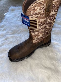 Ariat workhog patriot steel toe top