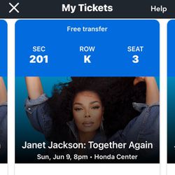 Janet Jackson Concert Tickets 