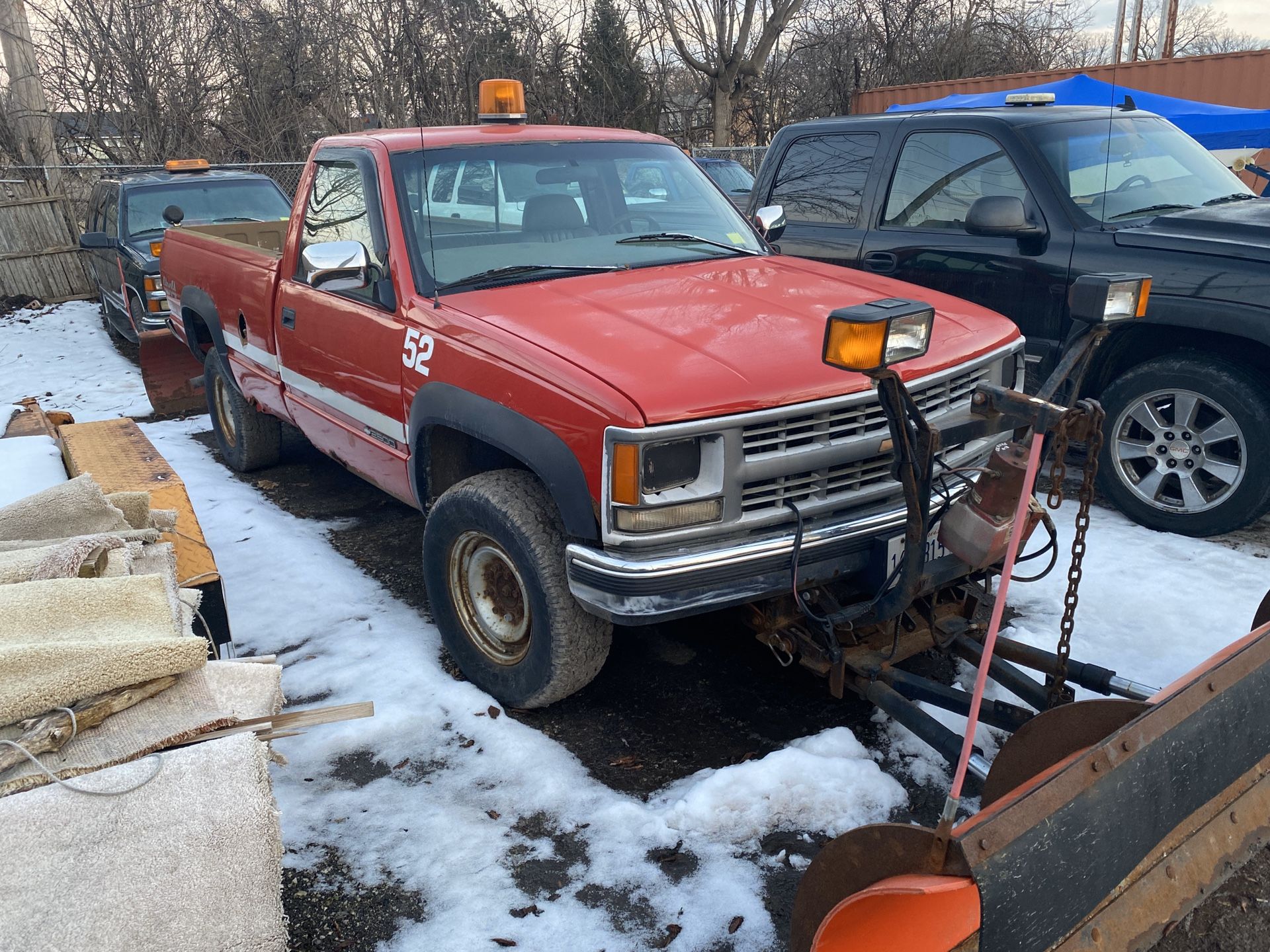 Snow plow trucks for sale, 3 left. All are 9701 Chevys with Western