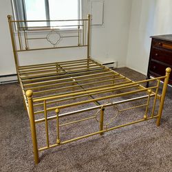 Gold FULL Size Bedframe.-