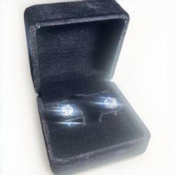 Round Cut Stud Earrings
