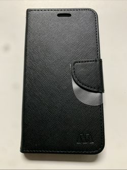 For iPhone XR Case / Black Shockproof Wallet