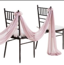 Ling's Moment Wedding Aisle Decorations, Church Pew Decorations For Wedding Ceremony, Aisle Chair Decor(Set Of 2, Dusty Rose)