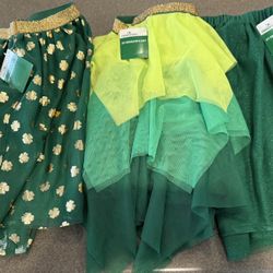 Lot Of 3 New Girls St. Patrick’s 🍀Skirts Size 10/12 Please Read Post Before Messaging 