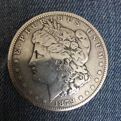 Silver Coin 1879 Morgan Dollar