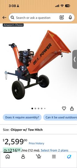 DK2 OPC525 Wood Chipper-kohler 9.5HP