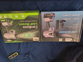 Got 2 New cordless blowers with batterys and charger