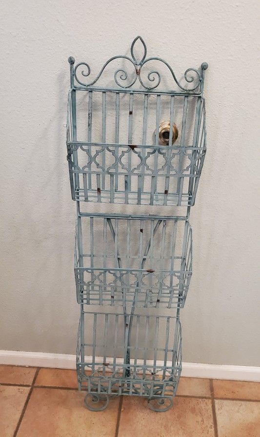 Vintage Iron Book Rack