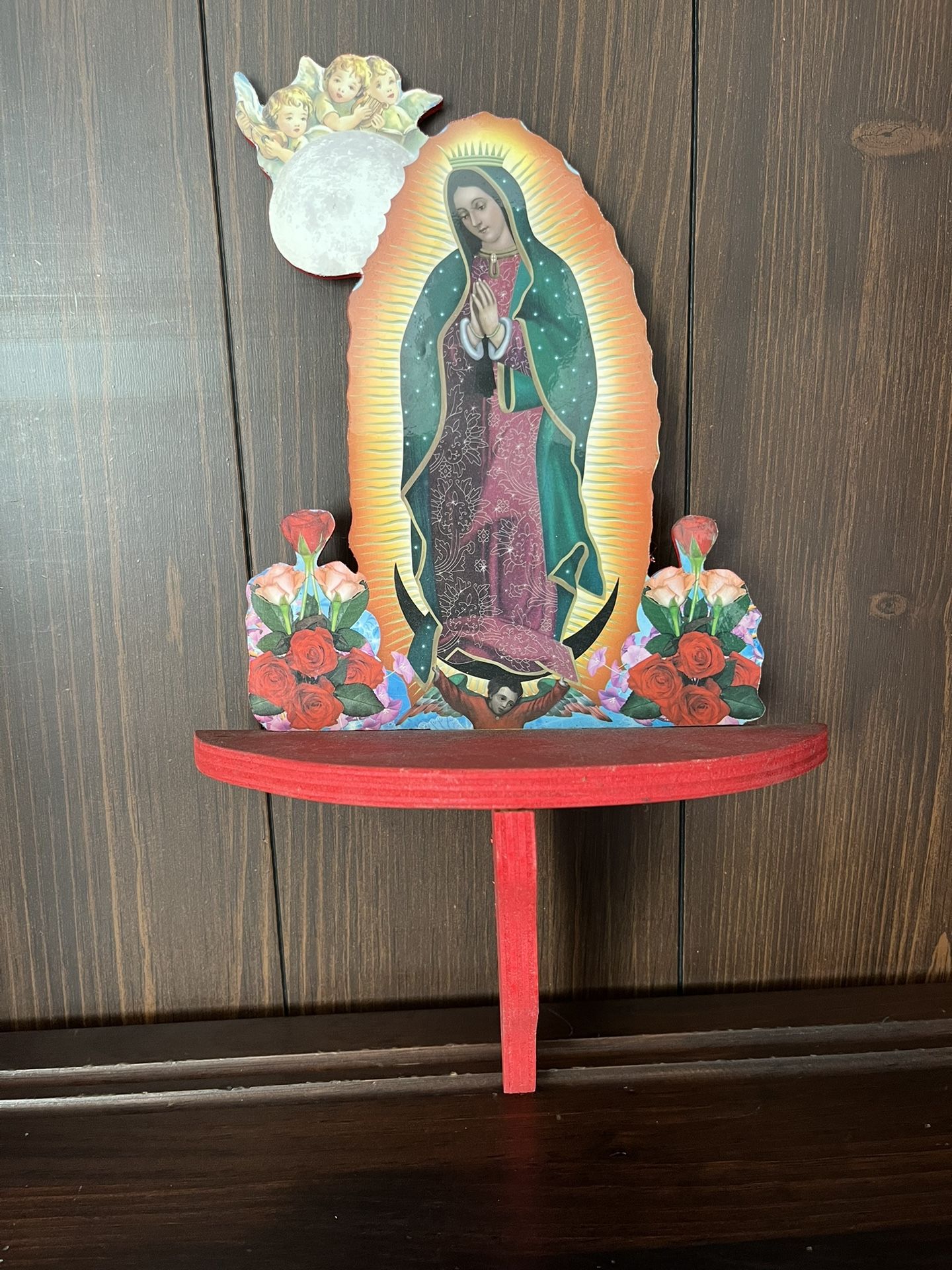 Handmade Virgin Mary Shelf - Rare