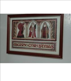 SANTA AROUND THE WORLD - FRAMED WALL ART 16"×12"
