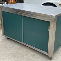 Stainless Steel Commercial Prep Table Cabinet