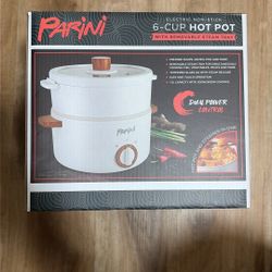 Parini Electric Non-Stick 6 Cup Hot Pot w/ Removable Tray