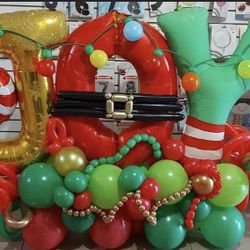 Christmas Balloons Decorations & Bouquets 
