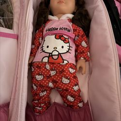 My Life As 18-inch Poseable Hello Kitty Doll with backpack 