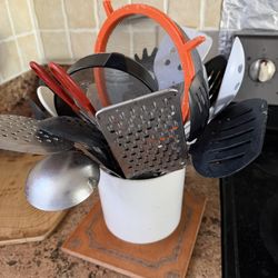 Kitchen Utensils And Holder