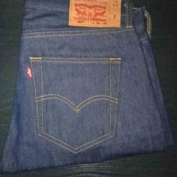 501 Levis Navy blue baggy jeans 34x32