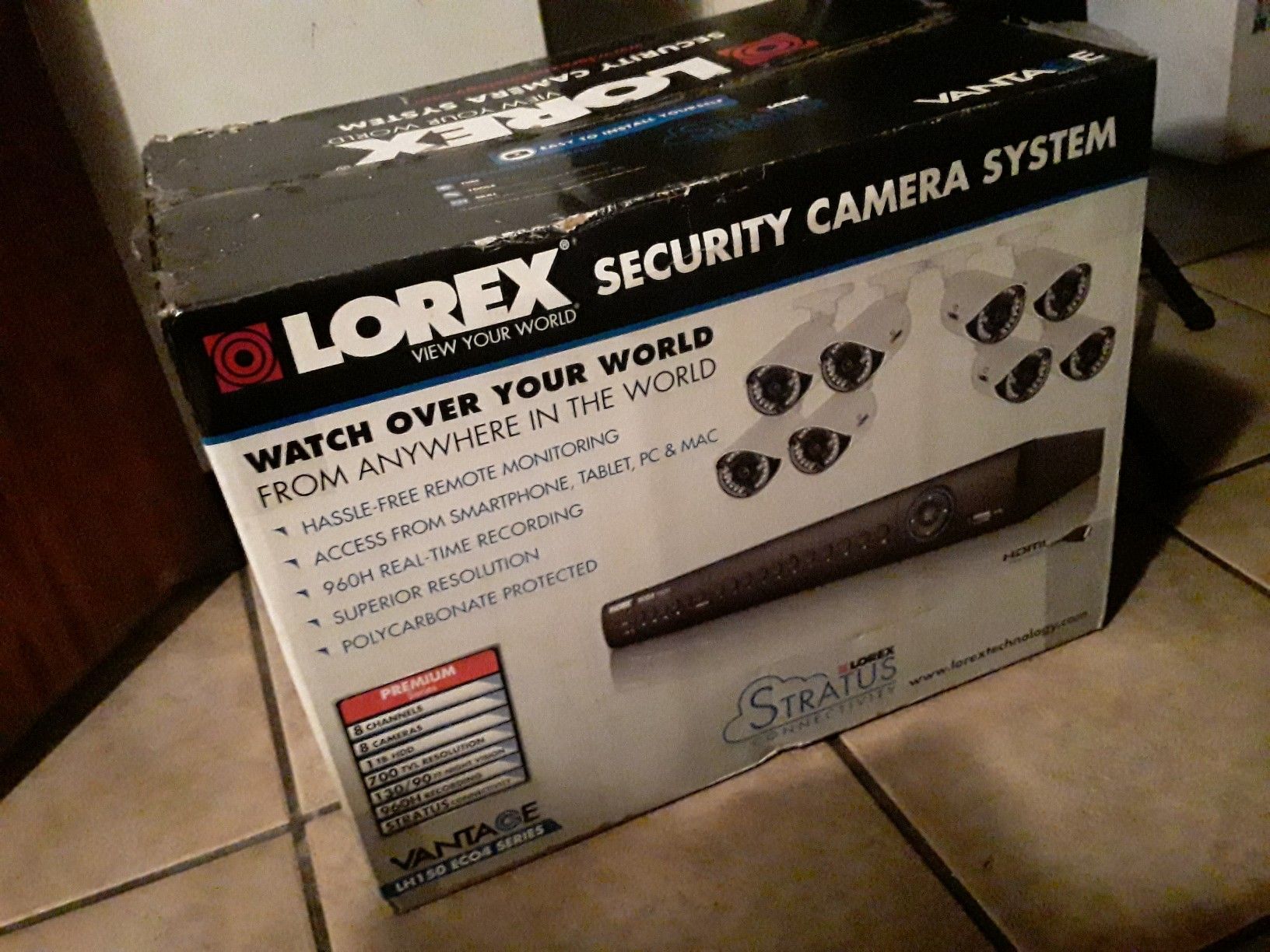 8 channel security camera system with indoor and outdoor cameras