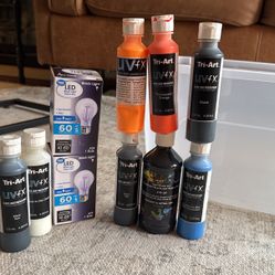 Black Light Paints And Lightbulbs 