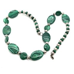Long Malachite Necklace