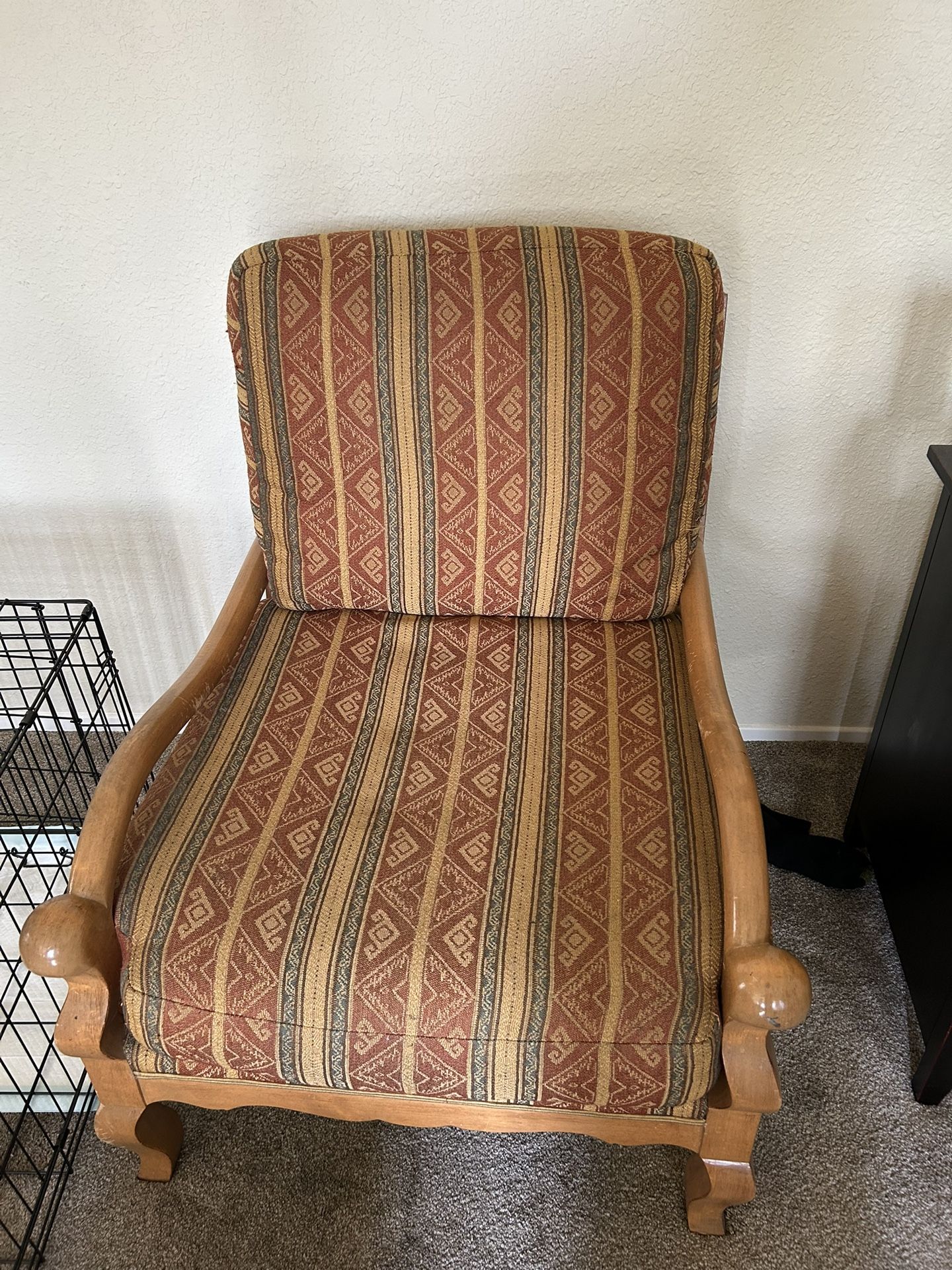 Two Big Wooden Chairs