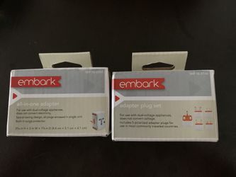 2 sets brand new travel adapters