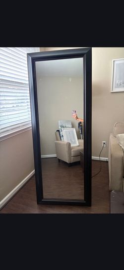 Tall black mirror $20
