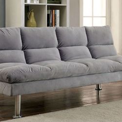 Brand New Grey Futon Sofa Sleeper
