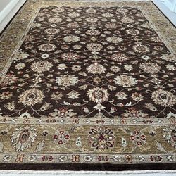 10 X 14 100% Wool Indo- Turkish Reversible Hand Woven Soumak 