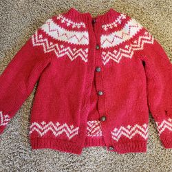 Handmade Wool Button down Sweater