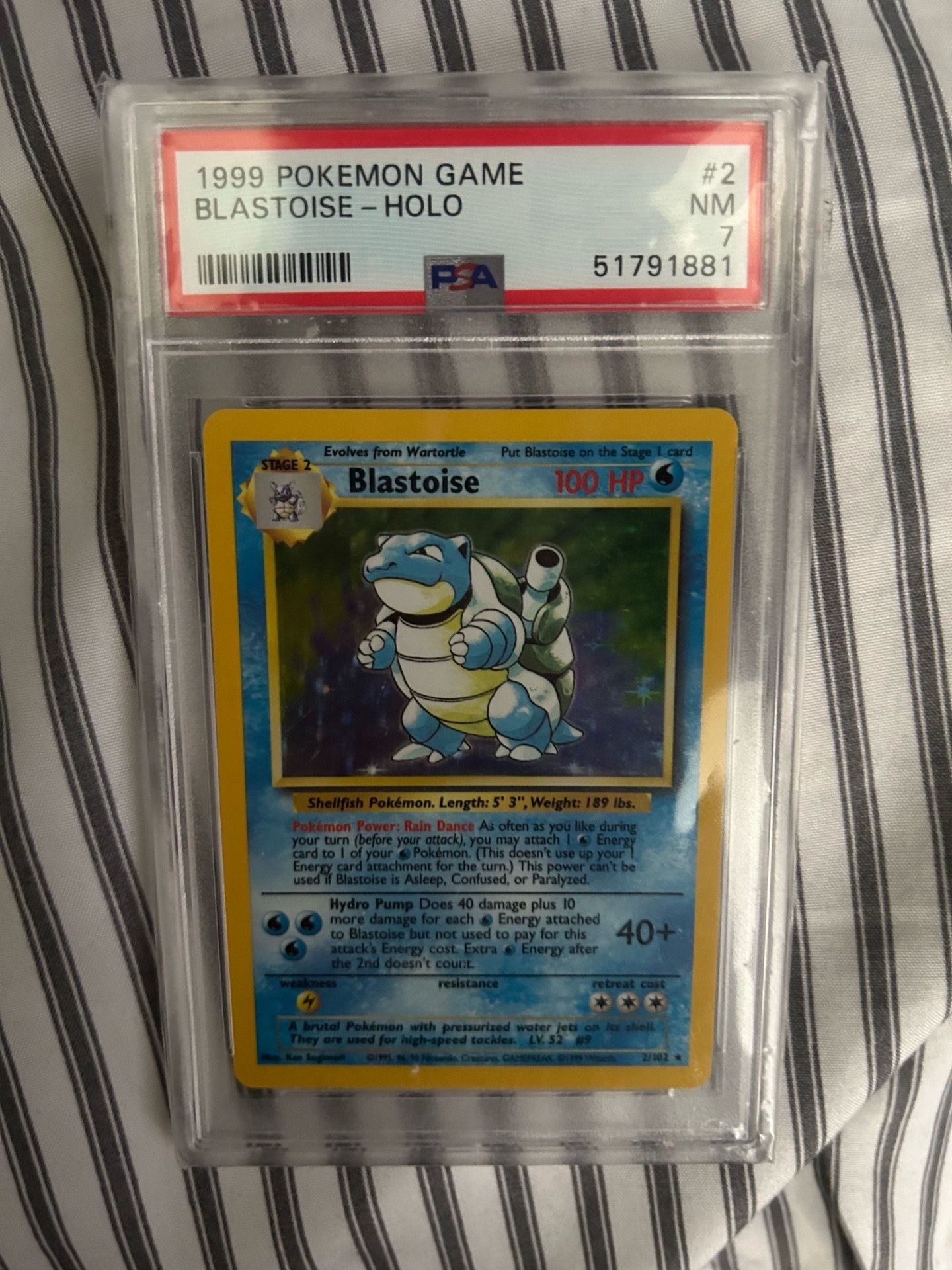 blastoise 1999 holo