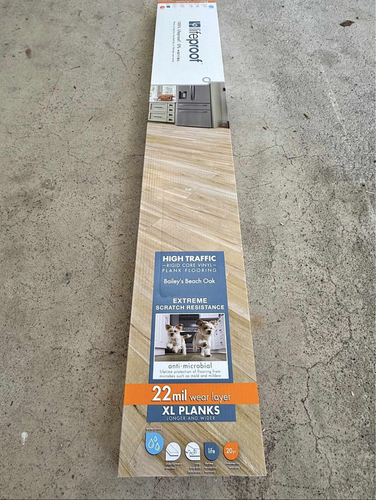 22 MIL Lifeproof Bailey's Beach Oak Waterproof Vinyl Plank Flooring - 251 Cases