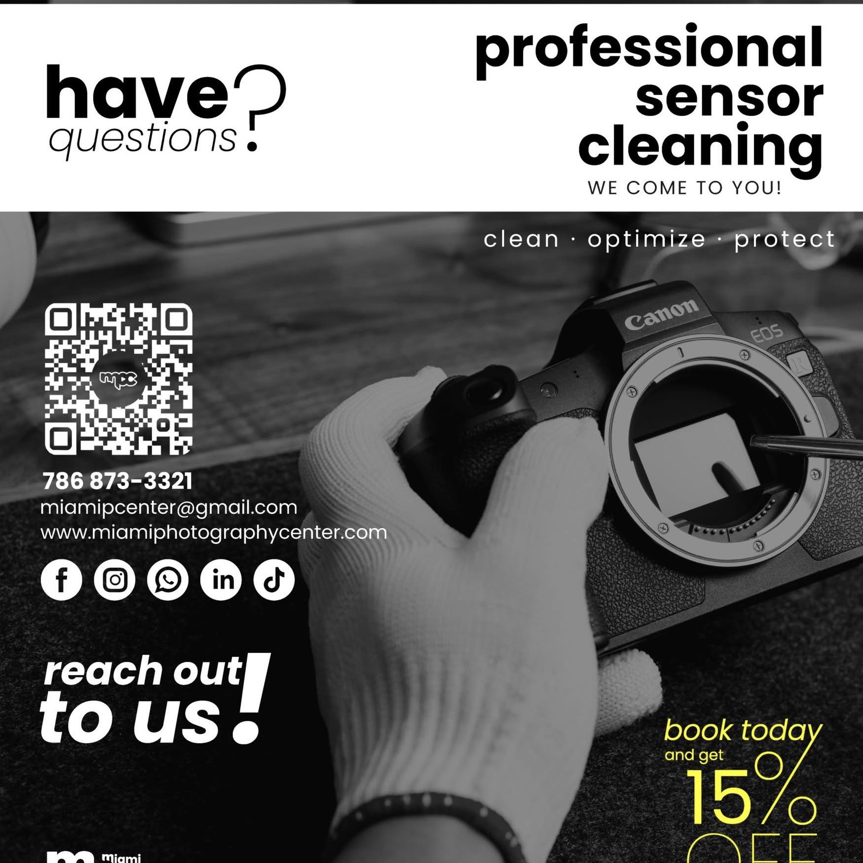 Hi Photographer! On-Site Camera Maintenance – Fix Dirty Sensors and Blurry Images!”