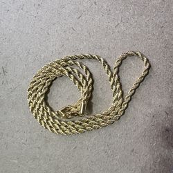 10k soild Gold rope chain
