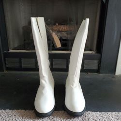 Funtasma Size 14 Xl White Captain Boots 