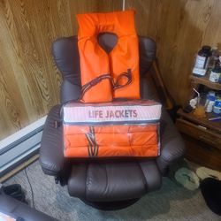 New Never Used Adult Life Jacket Total Of Five