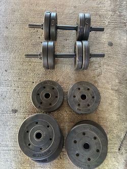 Adjustable Dumbbell Set with Weight Plates