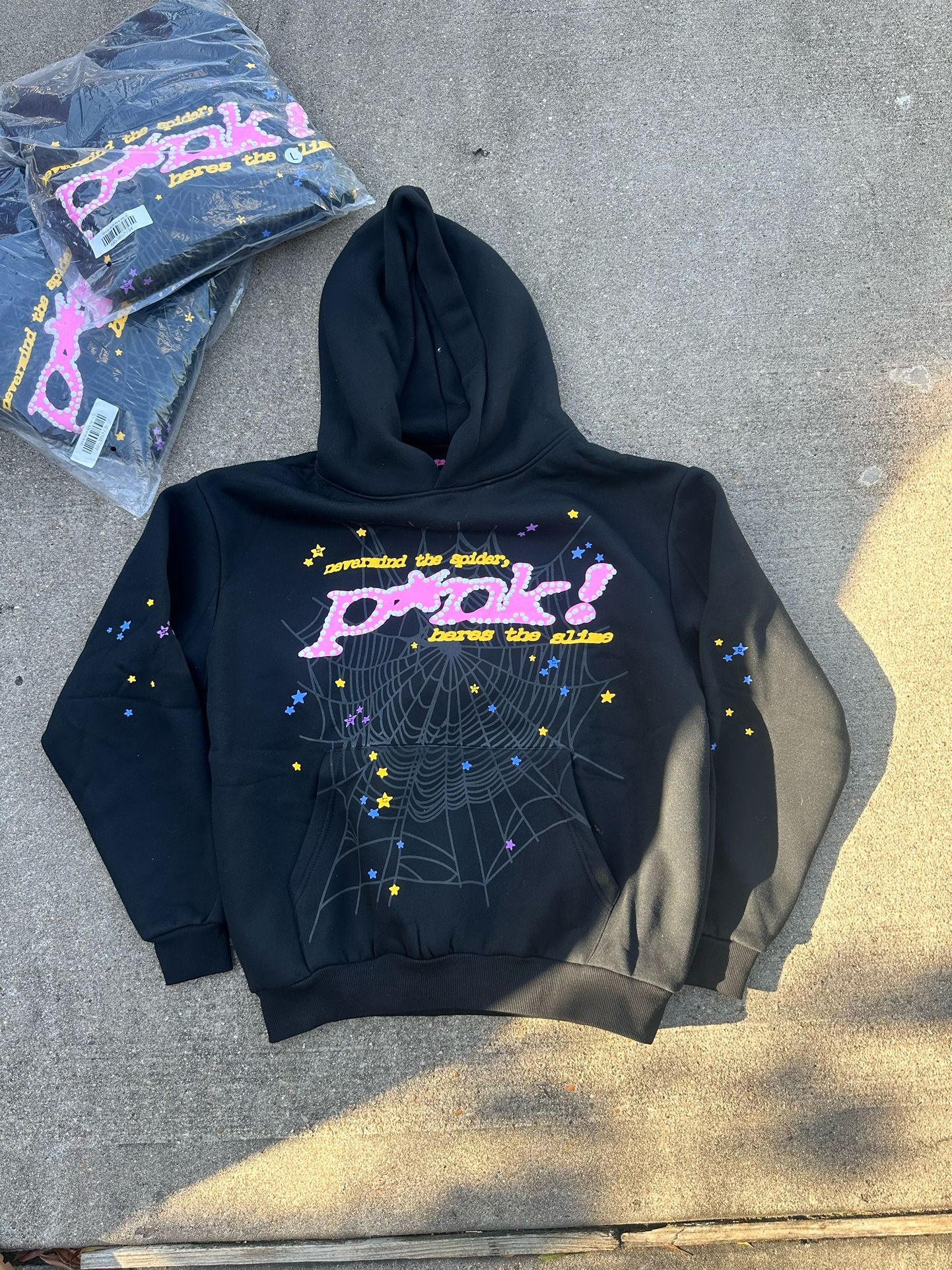 Black Sp5der Hoodie V2