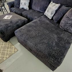 Dark Color L Shaped 2 Piece Design Modular Sectional Couch 🛋️ Fast Delivery, Color Options Take Home Pay Later 