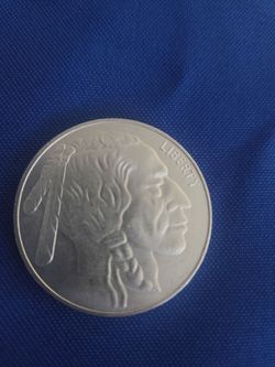 1 troy ounce siver buffalo Indian coin