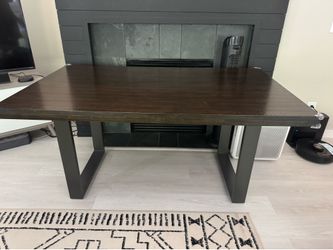 64” Modern farmhouse dining table with 2 bench seats