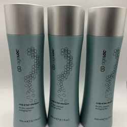 Nuskin ageLOC Nutriol Scalp & Hair Shampoo Nu Skin 6.7fl oz 200 ml - LOT of 3