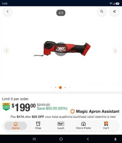 (New) Never used Milwaukee fuel Multi tool