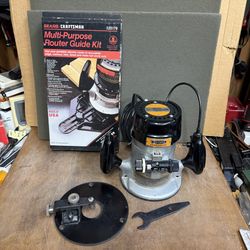 CRAFTSMAN COMMERCIAL BALL BEARING ROUTER with ROUTER GUIDE KIT